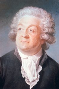 Detalj av porträttet av Honore Gabriel Riqueti, jarl av Mirabeau (1749-1791) (pastell)