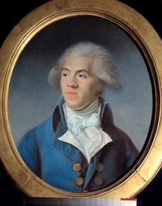 Porträtt av Antoine Pierre Joseph Marie Barnave, advokat, karaktären av den franska revolutionen (1761-1793). Pastell av Joseph Boze (1744-1826)