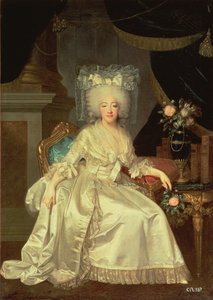 Porträtt av Louise Marie Josephine av Savojen, grevinnan av Provence