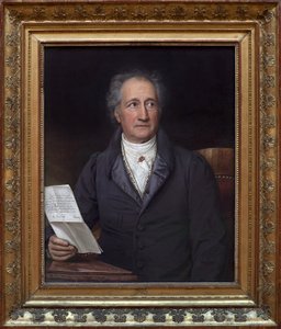 Johann Wolfgang von Goethe (1749-1832). Målning av Joseph Stieler (1781-1858), Olja på duk av Joseph Carl Stieler