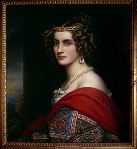 Porträtt av Amalie von Schintling Målning av Josef Karl Stieler (1781-1858) 1831 München. Chateau De Nymphenburg av Joseph Carl Stieler