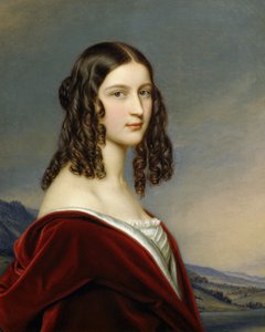 Porträtt av Friederike Von Freiin Gumpenberg av Joseph Carl Stieler