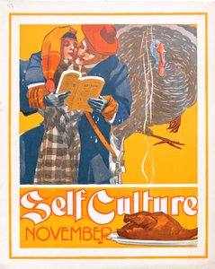 Affisch för "Self Culture" Magazine, november 1897 (litho i färg)