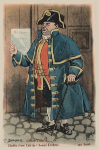 Mr Bumble, Oliver Twist (litho i färg)