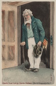 Old Peggotty, David Copperfield (litho i färg)