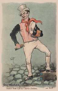Sam Weller, Pickwick Papers (lito i färg)