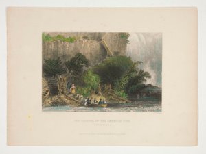 The Landing, on the American Side (Falls of Niagara), illustration för Nathaniel Parker Willis