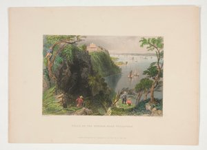 Villa på Hudson, nära Weehawken, illustration för Nathaniel Parker Willis