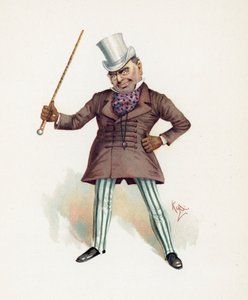 Major Bagstock, illustration från 