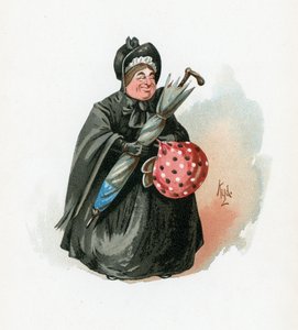 Mrs Gamp, illustration från 