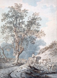 Vagn och häst, 1700-talet. av Joseph Constantine Stadler