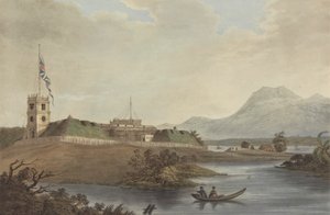 Fort Marlborough, Benkulen, Sumatra, 1799 av Joseph Constantine Stadler