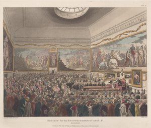 Society for the Encouragement of Arts etc., Adelphi, 1 juli 1809., 1 juli 1809. av Joseph Constantine Stadler