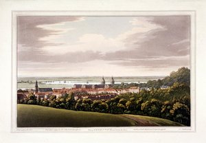 Utsikt över Greenwich, London, 1795 av Joseph Constantine Stadler