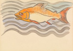 Fisk (akvarell på papper)