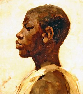 Head of a Negro (olja på duk)