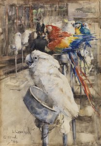 Aviary, Clifton av Joseph Crawhall