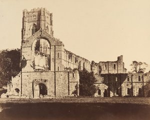 Fountains Abbey. General Western Front, 1850-talet. av Joseph Cundall