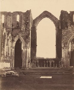 Fountains Abbey. De nio alters kapell, interiör, 1850-talet.