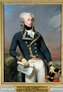 Porträtt av Gilbert du Motier, Marquis de Lafayette (1792)