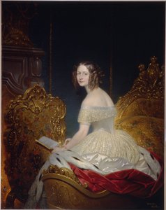 Prinsessan Marie Charlotte Frederique av Württemberg (1807-1873), storhertiginnan Helene av Ryssland (prinsessan Friederike Charlotte Marie av Württemberg, storhertiginnan Elena Pavlovna av Ryssland). Målning av Joseph Desire Court (1797-1865), olja på duk
