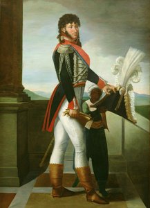 Joachim Murat (1767-1815) iklädd uniformen av en överste av gardet, 1813