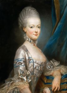 Porträtt av ärkehertiginnan Maria Antonia av Österrike 1755-1793, den senare drottning Marie Antoinette av Fr.