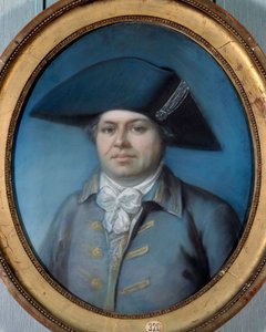 Porträtt av Georges Cadoudal (1771-1804) Han är en av de mest kända Chouanerna. Målning av Joseph Ducreux (1735-1802). 1700-talet. Orleans, Museum of Fine Arts