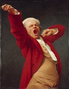 Självporträtt, Gäspning, ca. 1783