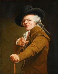 Självporträtt av konstnären i skepnad av en hånare, ca. 1793.