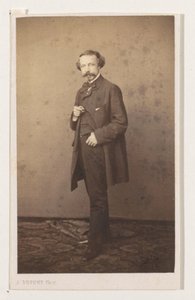 Portret van de schilder Eugène François de Block, tio foten uit Antwerpenskolan. Porträtt biografier visitkort. Collection Dupont (serietitel)