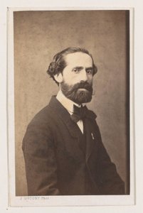 Portret van de schilder Joseph Bellemans, halvfigur Antwerpenskolan. Porträtt biografier visitkort. Collection Dupont (serietitel)