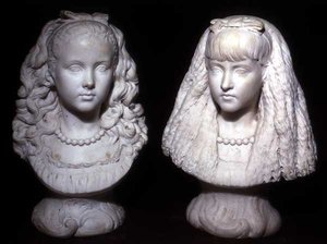 Effie och Mary Millais (marmor)
