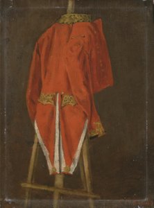 Studie av en kappa som tillhör John Fane (1784-1859) 11:e greven av Westmorland (olja på panel)