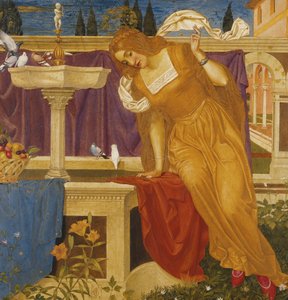 Skönhet att se bilden av hennes hem i fontänen av Joseph Edward Southall