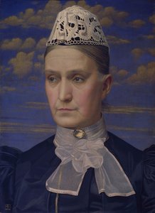 Porträtt av konstnärens mor, 1902. av Joseph Edward Southall