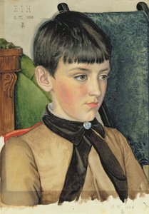 Porträtt av Isabella Harlock, 1888 (wc & gouache på papper)