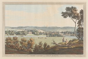 Court Garden och Great Marlow av Joseph Farington