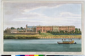 Hampton Court, graverad av J.C. Stadler (fl.1780-1812) från Havells 