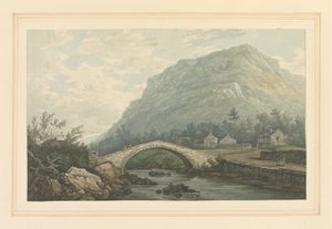 Utsikt över bron och byn Rydal av Joseph Farington