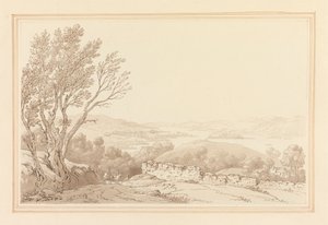 Utsikt över Windermere ovanifrån Barig av Joseph Farington