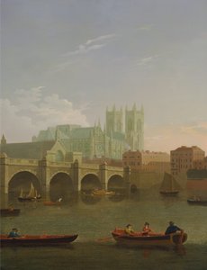 Westminster Abbey och bron av Joseph Farington