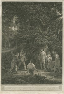 Boscobel - The Royal Oak: gravyr, apr 1800 av Joseph Farrington