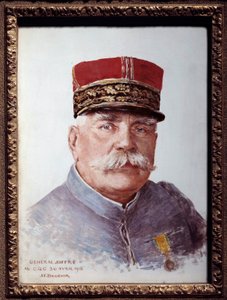 Porträtt av general Joffre (1852-1931), marechal of France Målning av Joseph Felix Bouchor (1853-1937). 1915. Dim. 0,33x0,24 m. Paris, Musée Carnavalet