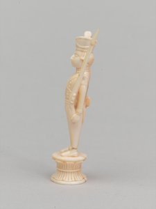 Vit bonde, schackpjäs, Indien, 1820 ca