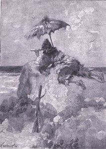 Jag höll min dagliga rundtur till utsiktsplatsen på en kulle (litho) av Joseph Finnemore