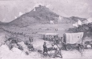 Slaget vid Graspan (litho) av Joseph Finnemore