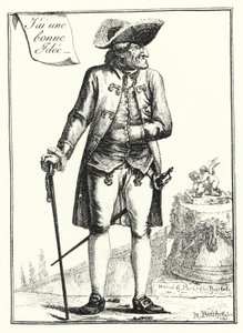 Jag har en bra idé (gravyr) av Joseph Franz von (after) Goez