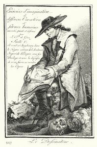 Tecknaren (gravyr) av Joseph Franz von (after) Goez