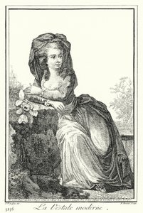 The Modern Vestal Virgin (gravyr) av Joseph Franz von (after) Goez